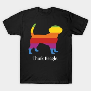 Think Beagle - Dog Lover Dogs T-Shirt